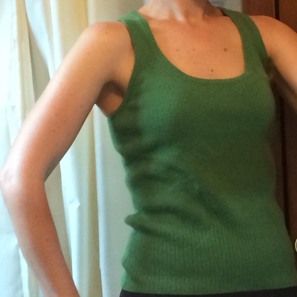 Cashmere spring green racerback tank